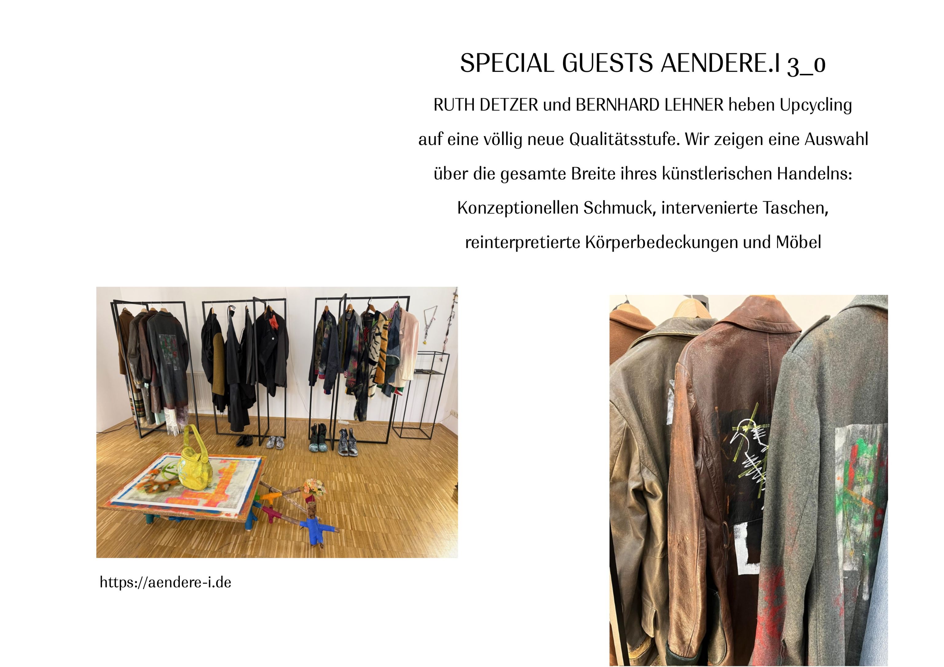 Special Guest artists Wearable Artwork