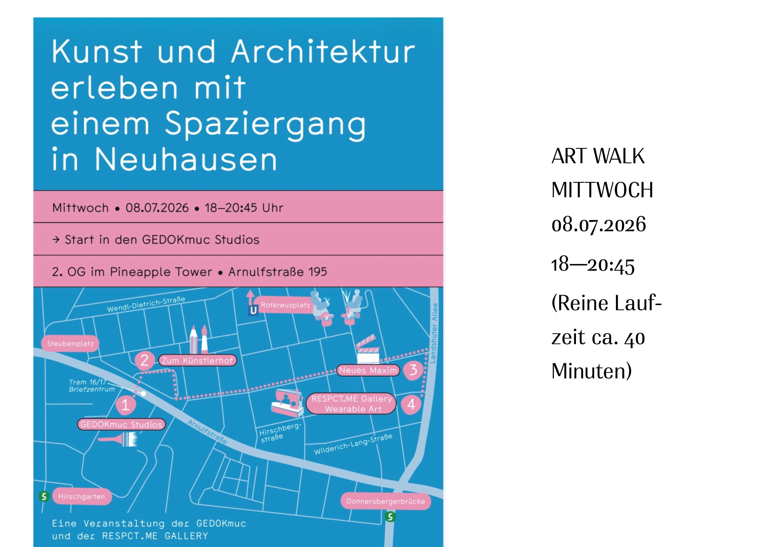 Einladung Kunstspaziergang Invitation Art Walk
