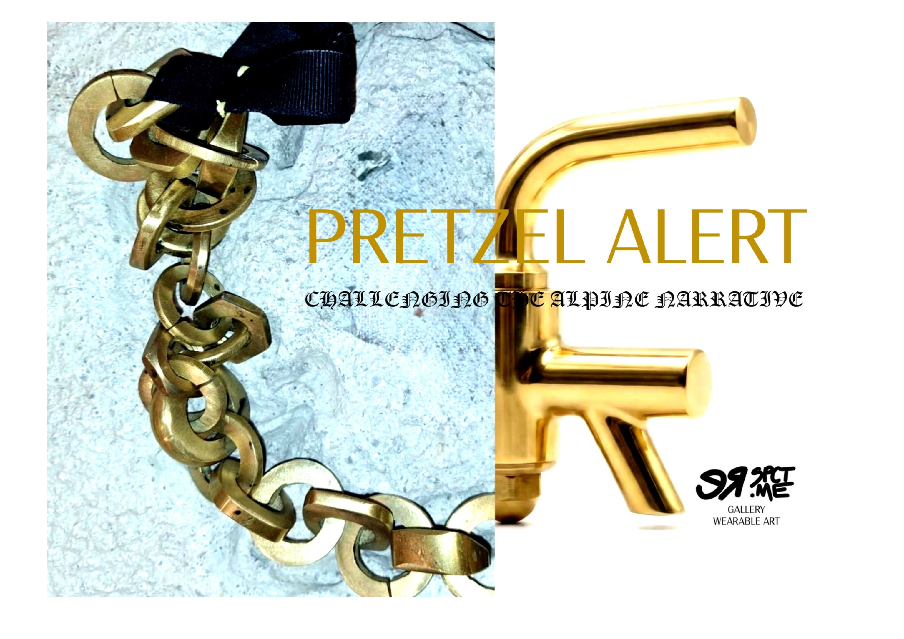 PRETZEL ALERT Invitation to the exhibition of art jewellery and body-related art during MJW