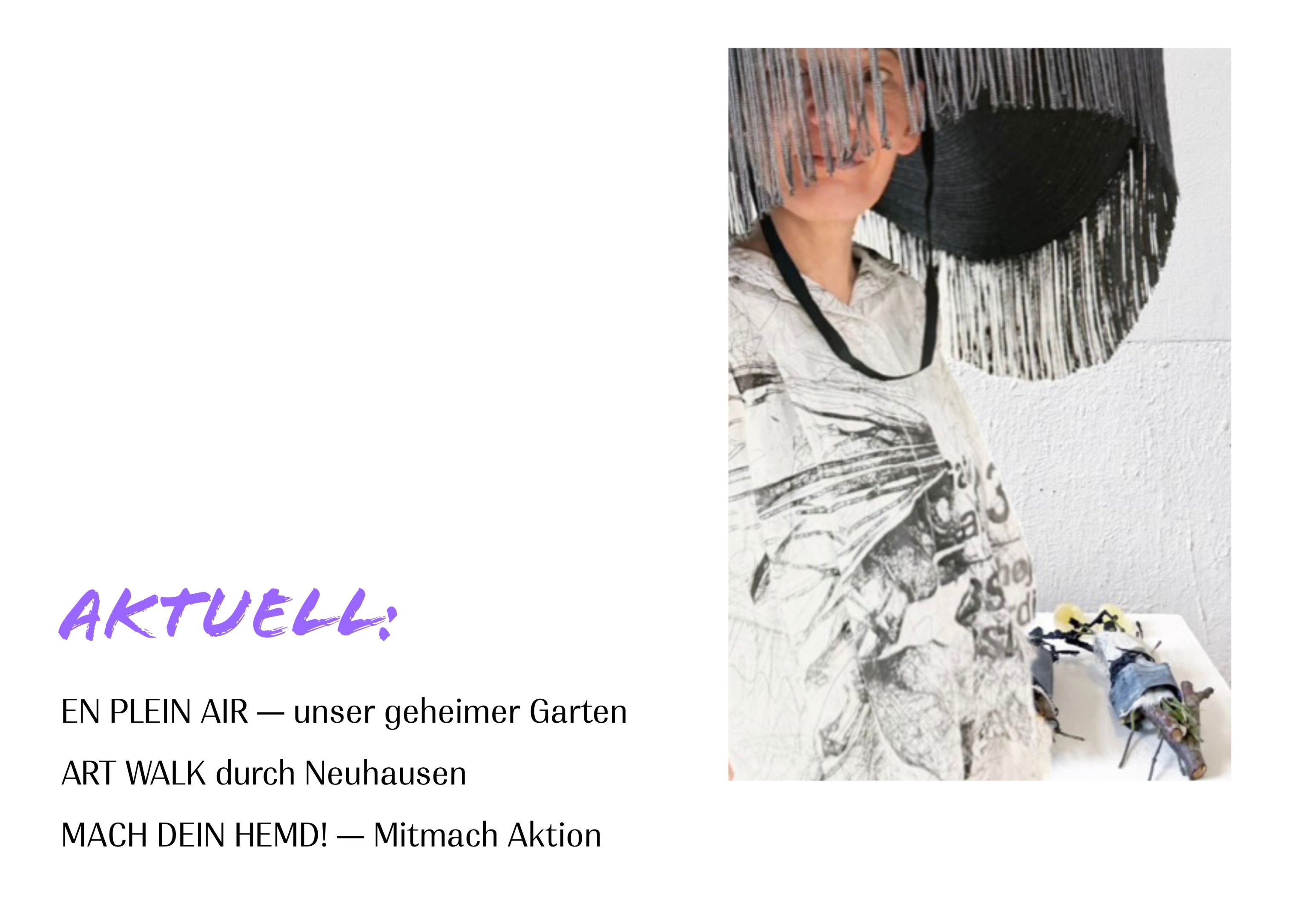 Art Events in July Detail Wearable Art and Installation