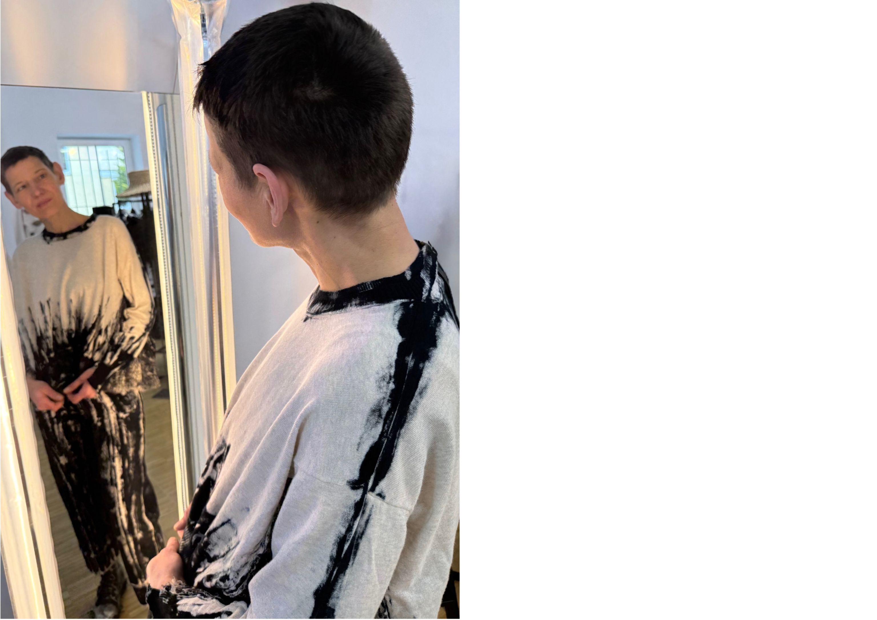 contemporary modern artwork worn on body